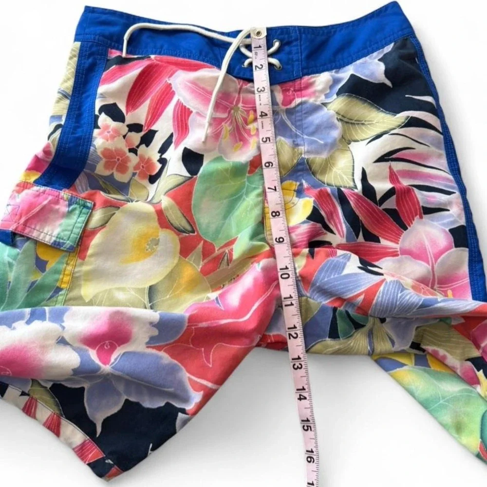 Vintage Polo by Ralph Lauren Multicolored Floral Swim‎ Trunks
